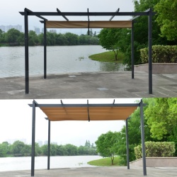 Pergola 3 x 3 m sa platnenim krovom