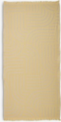 Peškir za plažu žakard 80x160cm vanila