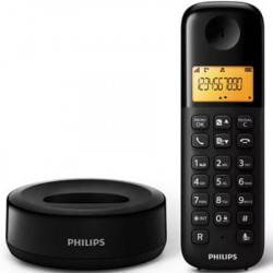 Philips D160 Black Fiksni bezicni telefon Ekran 1.6inc - Img 1