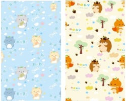 Playtime sklopiva dvostrana podloga Ježići + Mačići 120x120x1 cm( 22860 )