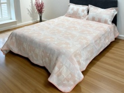 Prekrivač Elegance 250x260cm i 2 jastučnice Roze boja ( VLK000379-rozeboja )