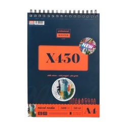 Professional master x mixed blok sa spiralom - odaberite format x430 - 300g - 30 lista a4 ( 617114 )
