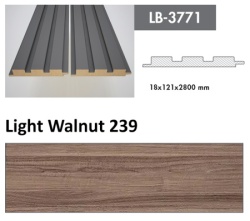Profil Zidni MDF LB-3771 Light Walnut (239) 2800x121x18mm ( 026-040 )