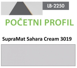 Profil Zidni MDF Početni LB-2250-A SupraMat Sahara Cream (3019) 2800x115x12mm ( 026-095 )