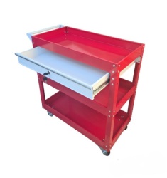 Prolinetech kolica za alat sa 3 police i fiokom - crvena plt/ws-03/1 ( PLT/WS-03/1 RED )-3