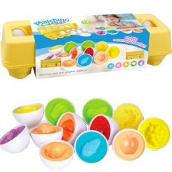 Pronađi par matching eggs voće i povrće 12 kom ( 1043089 )