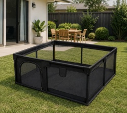 Prostrana dečija ogradica za igru 180x200x65cm ( KLK2613-Black )