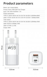 Punjač RY-U65A Type C, USB-A ( 109463 ) - Img 2
