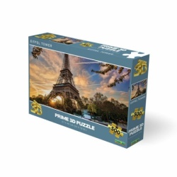 Puzzle 3d 500 pcs eiffel tower paris 61x46cm 10080 ( 114/10080 )
