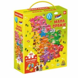 Puzzle mapa srbije 100 pcs ( 11/300726 )
