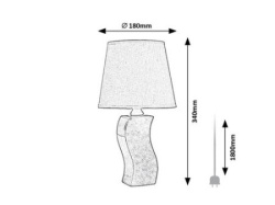 Rabalux Dayami Stone lampe ( 74074 )-3