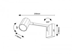 Rabalux Karter Zidne lampe ( 73027 ) - Img 2