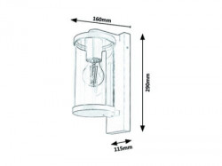 Rabalux Silistra spoljna zidna svetiljka ( 7891 ) - Img 3