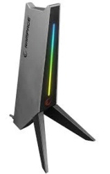 Rampage rm-h20 rgb sivi nosač za slušalice 35673