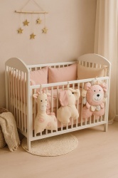 Ready Posteljina Džungla sa ukrasnim jastucima - Roze