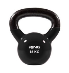 Ring 16kg metal+vinyl RX DB2174-16 black Kettlebell