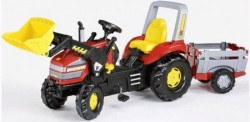 RollyToys Traktor X TRACK sa prikolicom farm i utovarivačem ( 046836 )