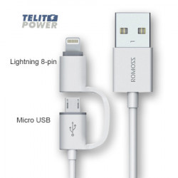 Romoss 2 u 1 lightning i micro USB kabl ( 2033 ) - Img 3