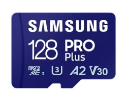 Samsung mb-md128sb memorijska kartica pro plus microsdxc 128gb u3 blue + sdxc adapter  - Img 3