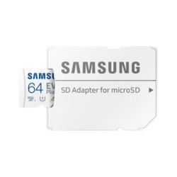 Samsung MicroSD 64GB, EVO Plus, SDXC, UHS-I U3 V10 A1, Read 160MB/s, for 4K and FullHD video recording, w/SD adapter ( MB-MC64SA/EU ) -1