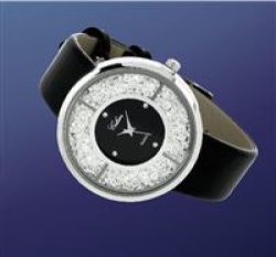 Sat sa Swarovski kristalima bež/crn ( ART003199 )