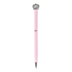 Sazio elegant hemijska olovka sa krunom plava roze ( B2C00292 )