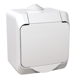 Schneider Cedar Plus, utičnica sa uzemljenjem, 16A, IP44, bela ( wde000541 )