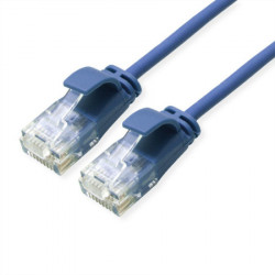 Secomp roline UTP data center PatchCord slim Cat6a LSOH blue 0.3m ( 4393 ) - Img 1