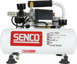 Senco AC4504 bezuljni, bešumni kompresor za vazduh, 4l, 8 bar, 0.24kW ( SENCO AFN0024 ) - Img 3
