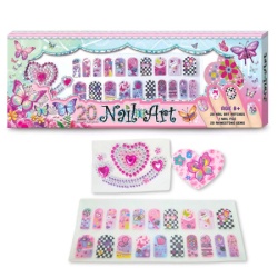 Set 20 stikera za nokte sa dodacima - leptiri ( 1043824 )