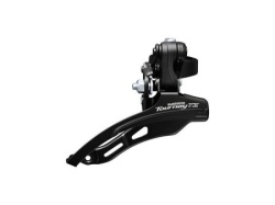 Shimano Menjač prednji shimano tourney tz fd-tz510-ds6, triple (friction), za 6/7 brzina, down swing, top pull, band type 28.6mm, cs angle