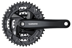 Shimano pogon fc-m371-l, za 9-brzina, 170mm, 48x36x26tw/o cg, chain case compatible, crni, w/crank fixing bolt, shimano logo, ind.pack ( EF