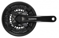 Shimano tourney fc-ty501, 48x38x28t, kurbla 170mm, 6/7/8 brzina, cg, crank fixing bolt, black, ind.pack Pogon ( EFCTY501C888CLB )