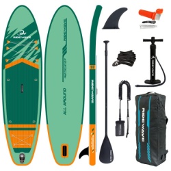 SUP daska na naduvavanje Ridewave zelena – full set