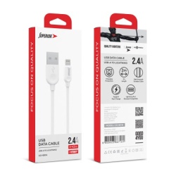 Superior Usb data kabal co-bx14 2.4a lightning 2m beli ( U1992 )-2