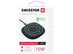 Swissten wireless punjač 10W + kabl USB-A/USB-C 1.5m crna ( 80072 )-2