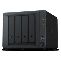 Synology DiskStation DS418, Tower, 4-bays 3.5 SATA HDDSSD, CPU 4-core 1.4 GHz 2GB DDR4 non-ECC 2x RJ-45 1GbE LAN Port 2x USB 3.0 2.28 k