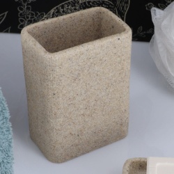 Tendance casa za cetkice sand effect 12x9x6 cm poliresin bez ( 61141104 )-3