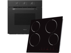 Tesla bo302mb+hv6401mb/65l/60cm/mechanical control/keramicka ploca/59cm/crna ugradni set ( bo302mb+hv6401mb )