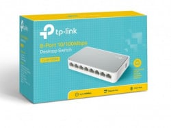 TP-Link TL-SF1008D switch 8x RJ45 10100Mbps plasticno kuciste - Img 2