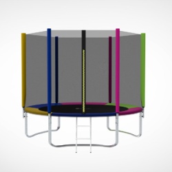 Trambolina Multicolor 305cm sa merdevinama i unutrašnjom sigurnosnom mrežom ( 13163 )