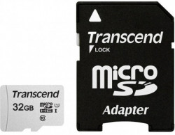 Transcend USB flash memorija micro SD 32 GB, Class 10 U1, Read up to 95MB/s w/SD Adapter ( TS32GUSD300S-A ) - Img 1