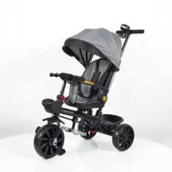 Tricikl za decu sa rotirajućim sedištem I ležećim položajem SM-25205 Sivi