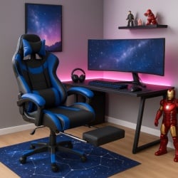 Trick Gejmerska stolica sa dodatkom za noge Y-830 Plava