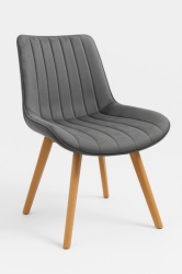 Trpezarijska stolica c-413 linea wood siva ( 0000503 )