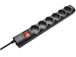 Trust strujni kabel surge protector 6 mesta/1.8m/crna ( 21059 )