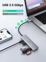 Ugreen cm219 4-port usb 3.0 hub usb-c slim ( 25851 )