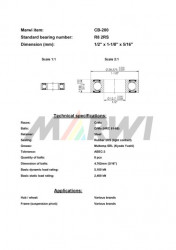 Union ležaj srednjeg pogona cb-200 r8 1/2&quotx1-1/8&quotx 5/16&quot ( 436200 ) - Img 2