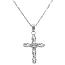 Victoria cruz aqua crystal ogrlica sa swarovski kristalima ( a3726-07hg )-1