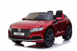 Volkswagen Arteon Licencirani auto za decu na akumulator sa kožnim sedištem i mekim gumama - Crveni - Img 3